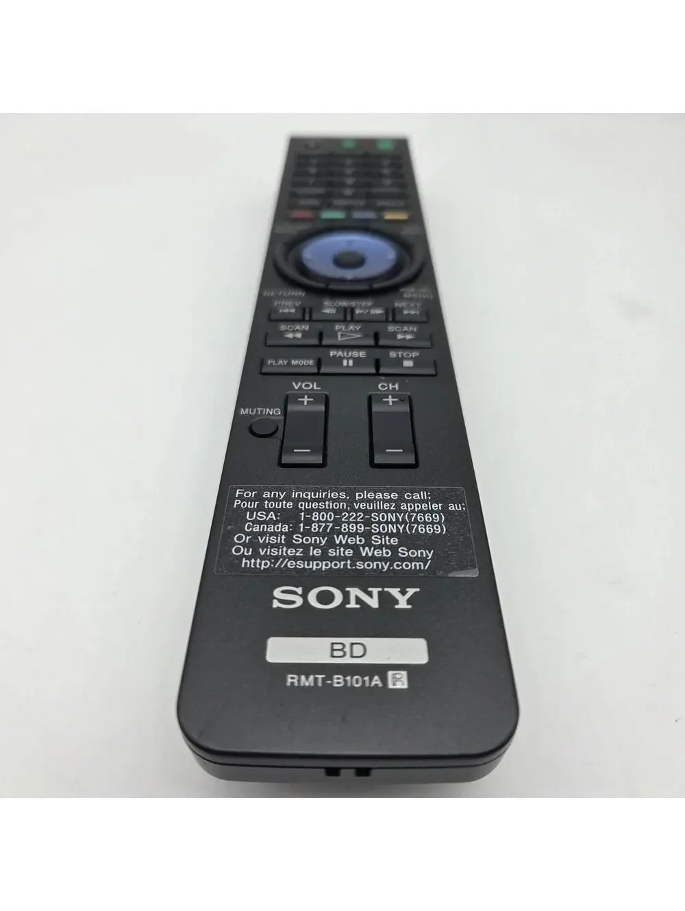 Genuine Sony RMT-B101A Blu-ray DVD Remote Control for BDP-S300 BDP-S301 - Tested